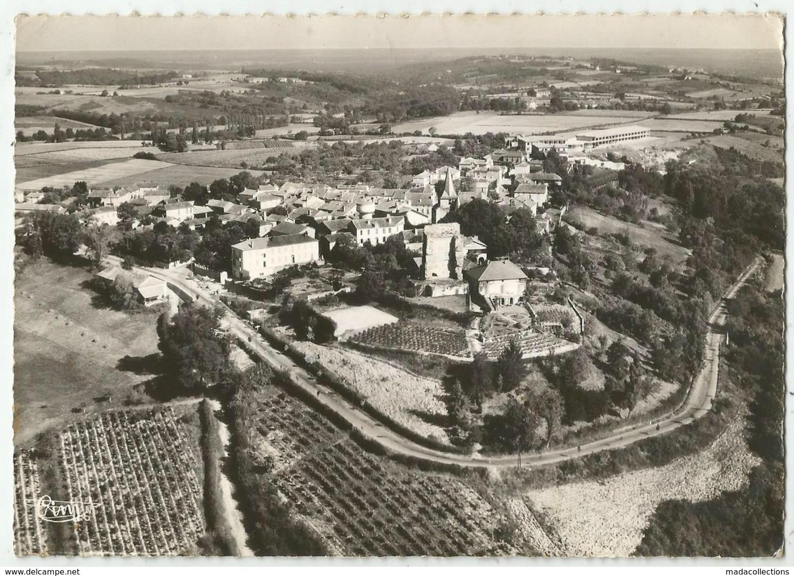 Castelnau-Rivière-Basse ( 65 - Hautes Pyrénées) Vue Générale Aérienne - Castelnau Riviere Basse