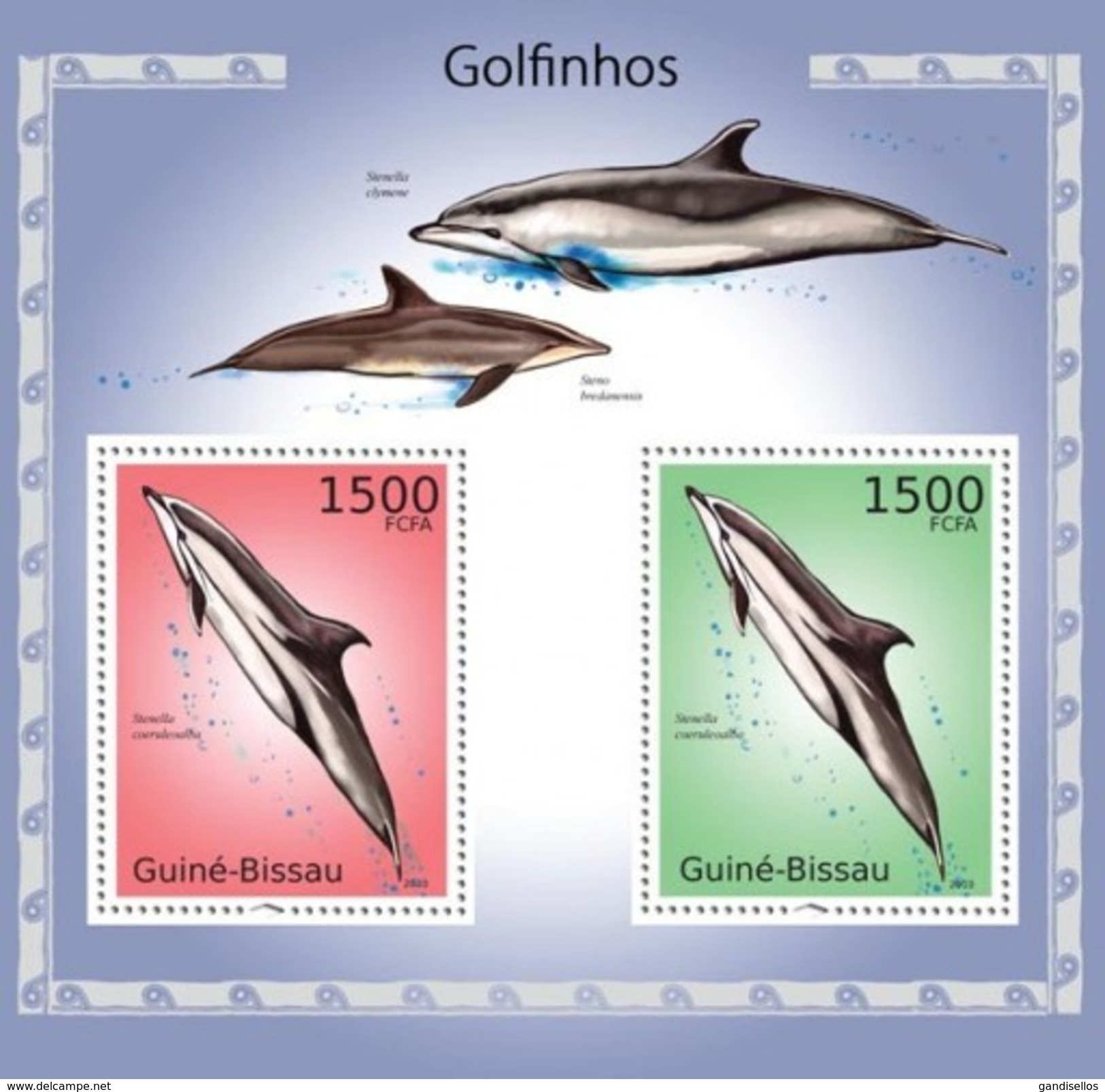 GUINE BISSAU 2010 SHEET DOLPHINS DAUPHINS DELFINES DELFINI DELFINEN GOLFINHOS MARINE LIFE Gb10607b - Guinea-Bissau