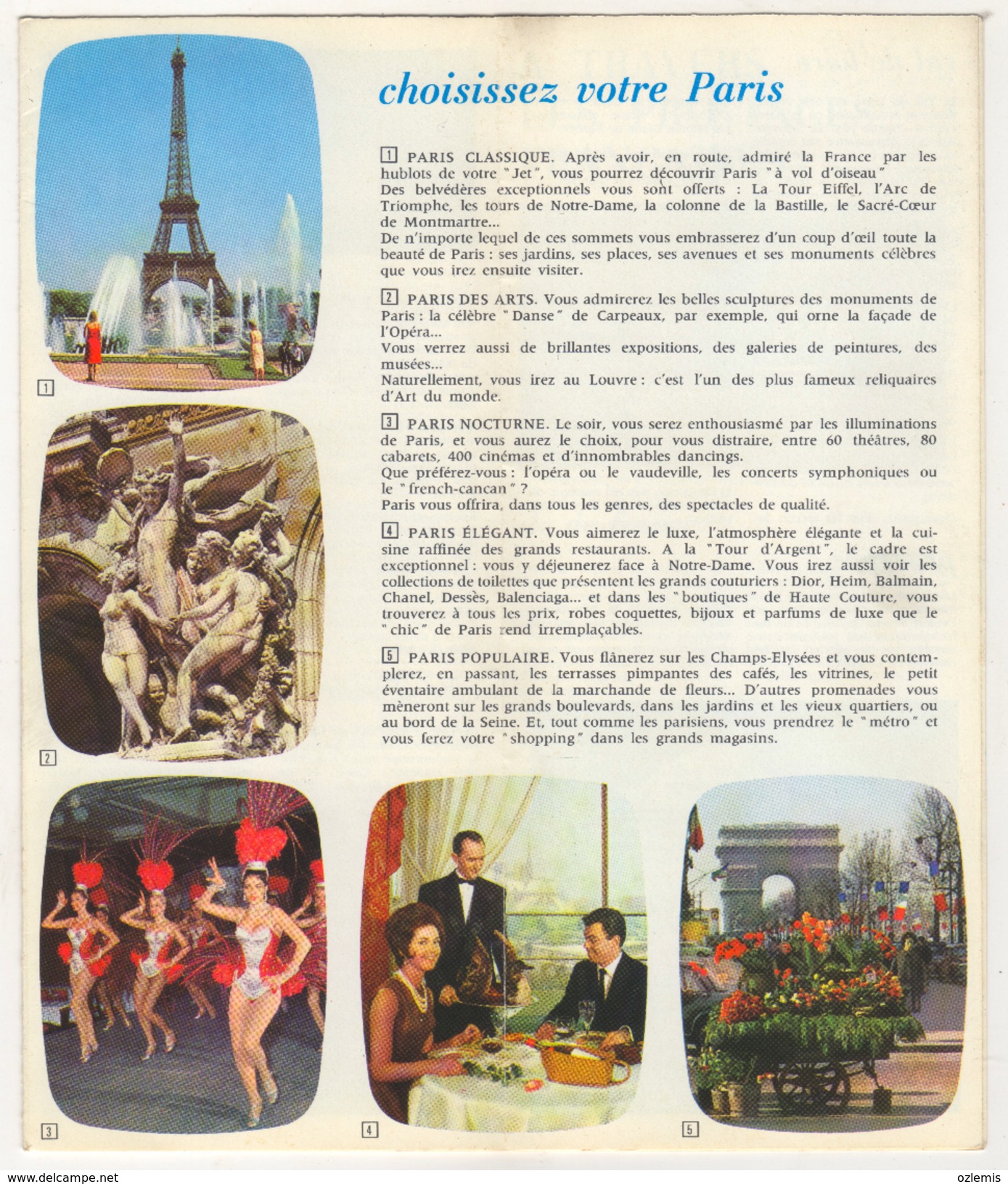 AIR FRANCE PARIS ET LA FRANCE ,BON VOYAGE ...AVEC AIR FRANCE - Publicités