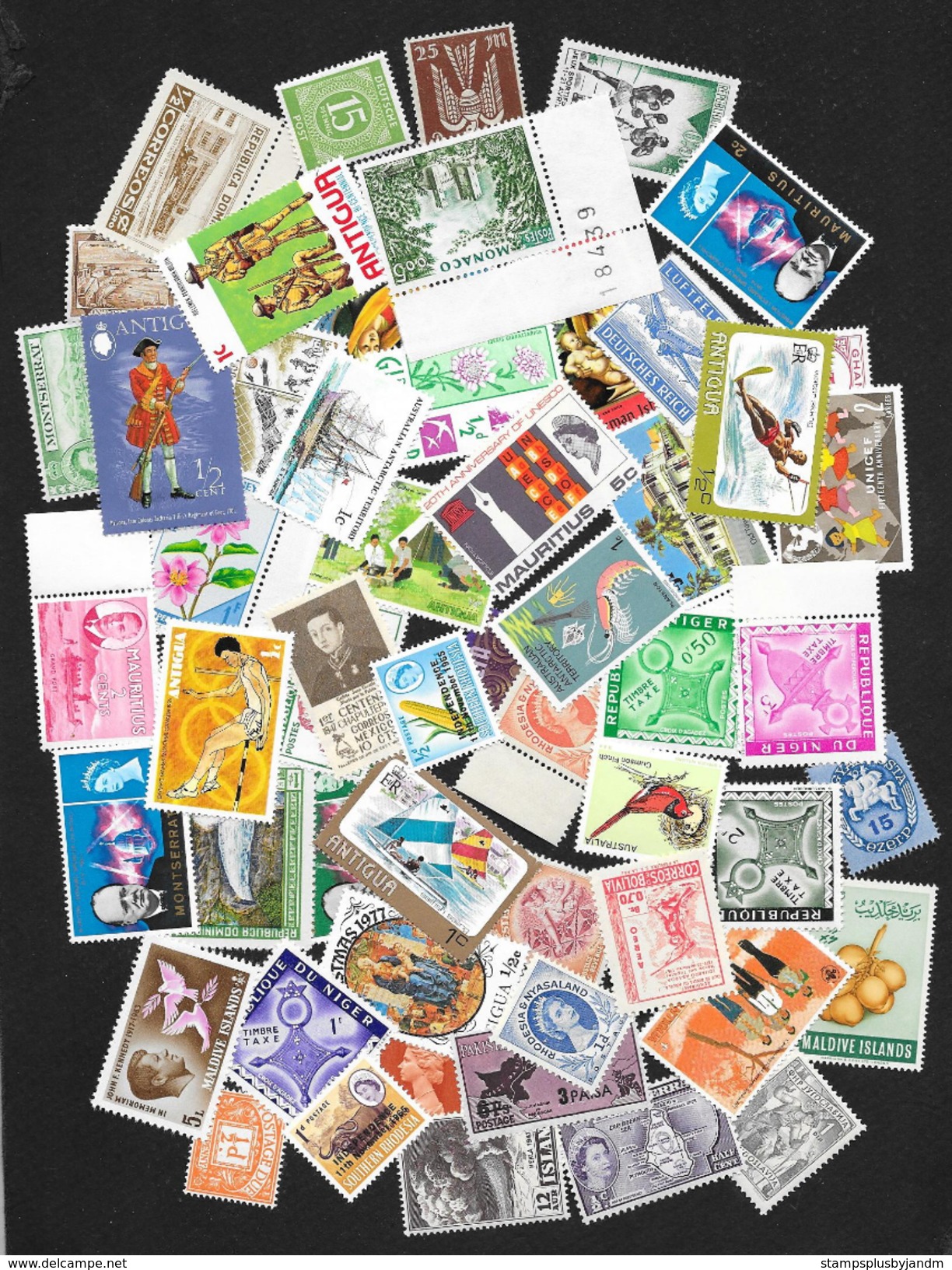 WORLDWIDE (500) Mint Never Hinged Stamps ALL DIFFERENT! STK#S12048 - Collections (without Album)