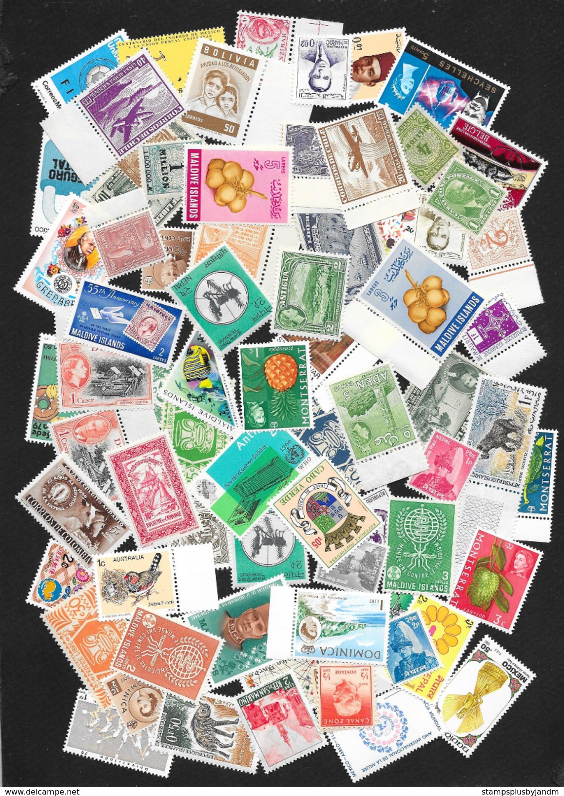 WORLDWIDE (500) Mint Never Hinged Stamps ALL DIFFERENT! STK#S12048 - Collections (sans Albums)