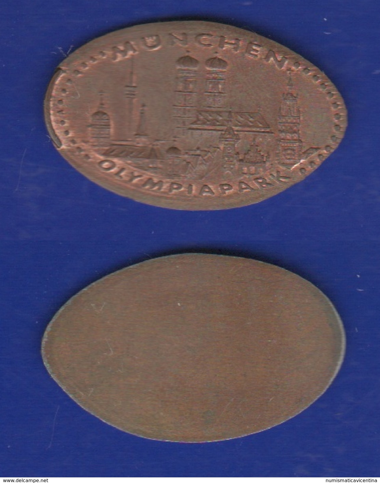 Souvenir Token Germany Munchen Olympia Park Moneta Allungata - Souvenirmunten (elongated Coins)