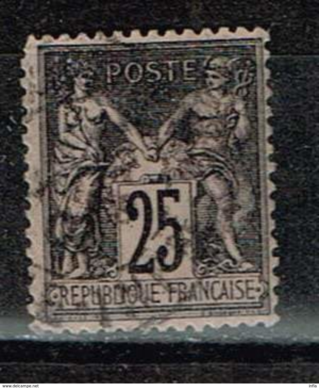 Frankreich 1877, Michel # 68, 73 + 74 O - 1876-1898 Sage (Tipo II)