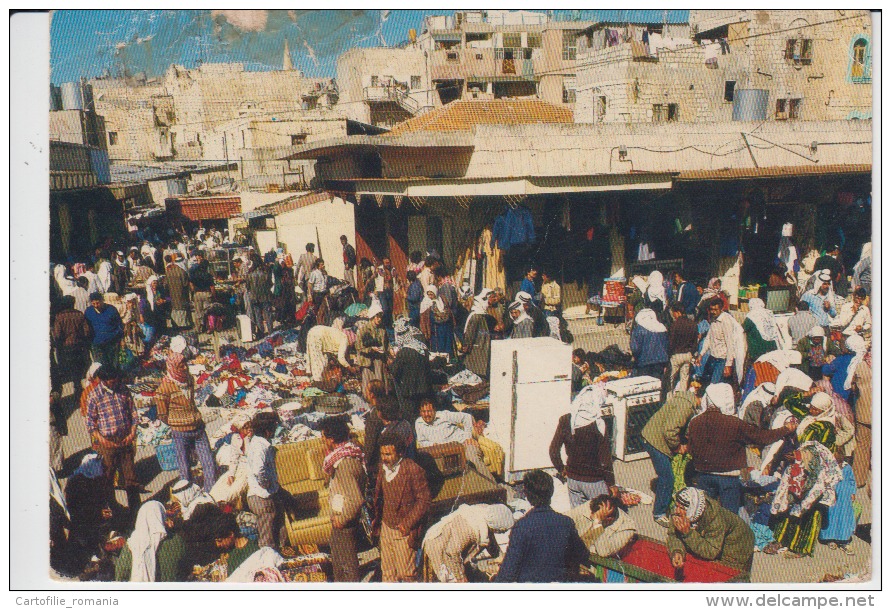 Bethlehem A View Of The Market Place Muslims And Jewish People On The Market - Unused - Asien
