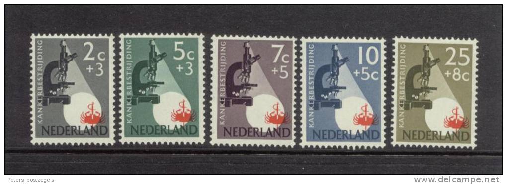 Nederland 1955 NVPH 661-665 Kankerbestrijding Postfris (MNH) - Neufs