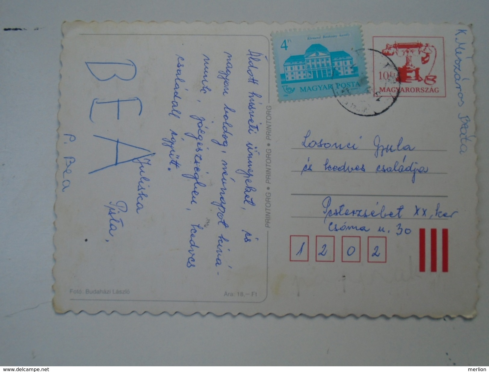 D149796 HUNGARY-Entier Postal Stationery -  10 Ft   Printorg - Easter - Ganzsachen