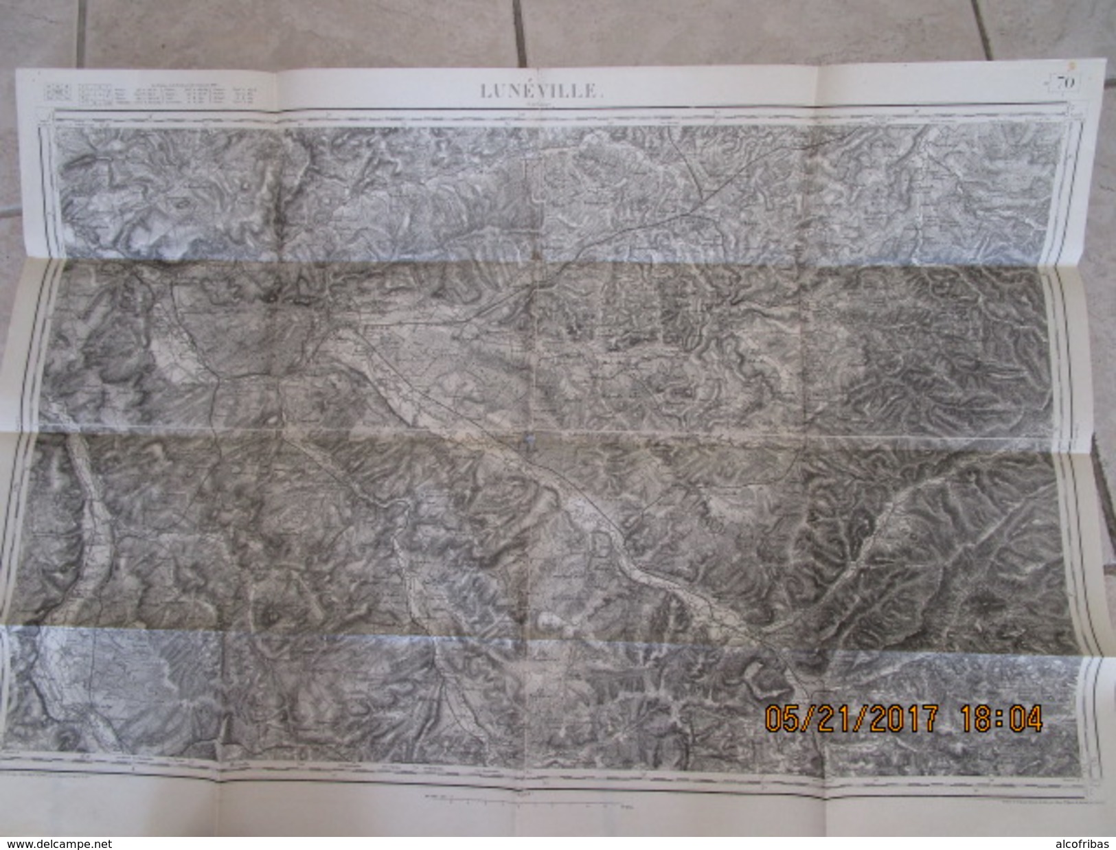 Carte Topographique Etat Major 80 000 Eme Révisée 1895 N° 70 LUNEVILLE St Nicolas Du Port Charmes Raon L Etape ... - Topographical Maps