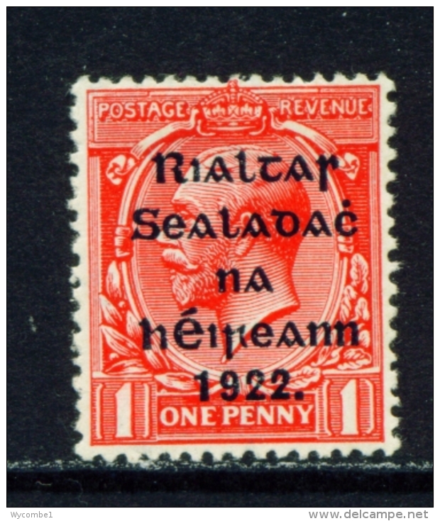 IRELAND  -  1922  Overprinted GB Stamps  1d  Mounted/Hinged Mint  (1) - Unused Stamps