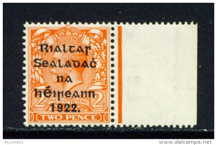 IRELAND  -  1922  Overprinted GB Stamps  2d  Mounted/Hinged Mint  (2) - Nuovi