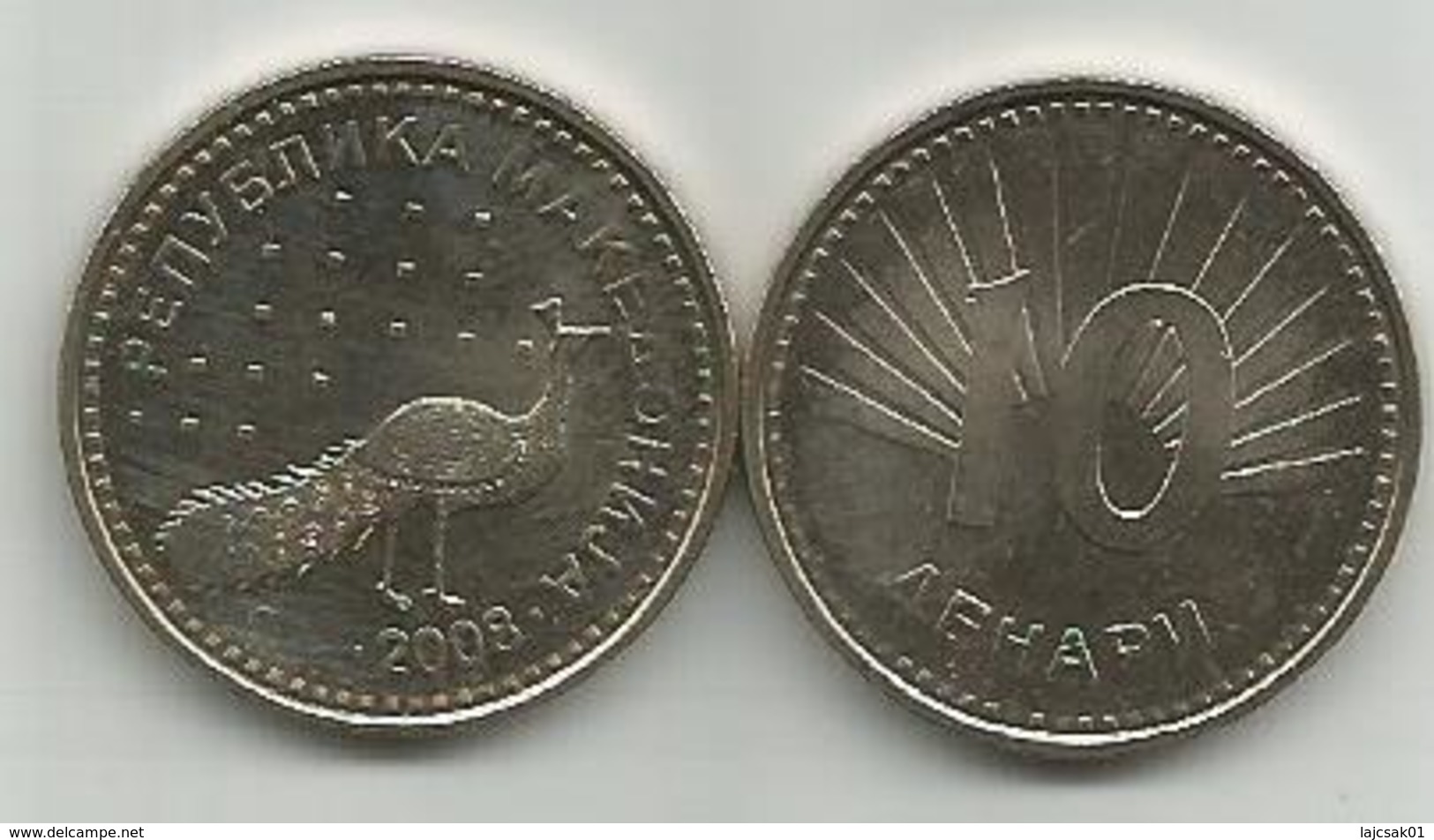 Macedonia 10 Denari 2008. KM#31 UNC - Macedonia Del Nord