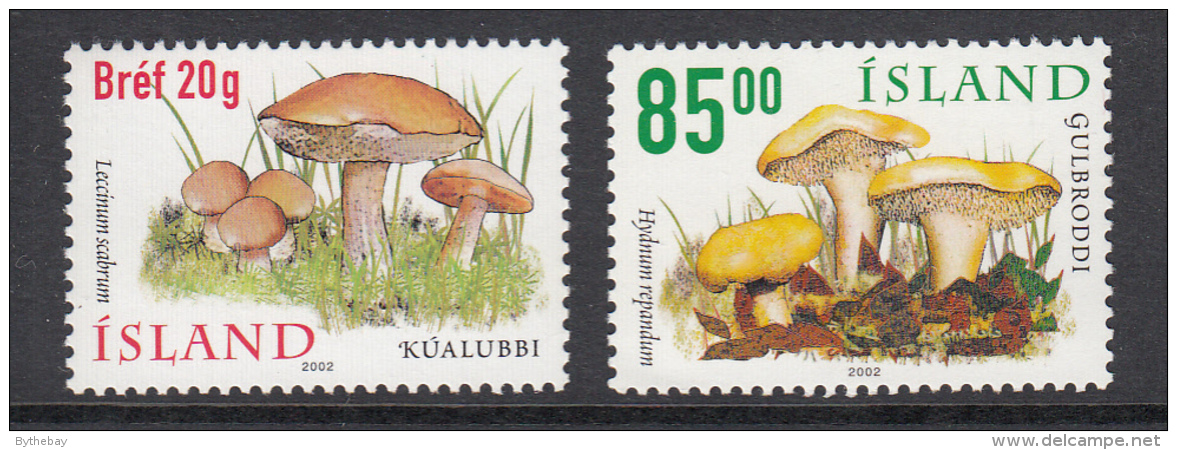 Iceland MNH 2002 Set Of 2 Mushrooms - Ungebraucht