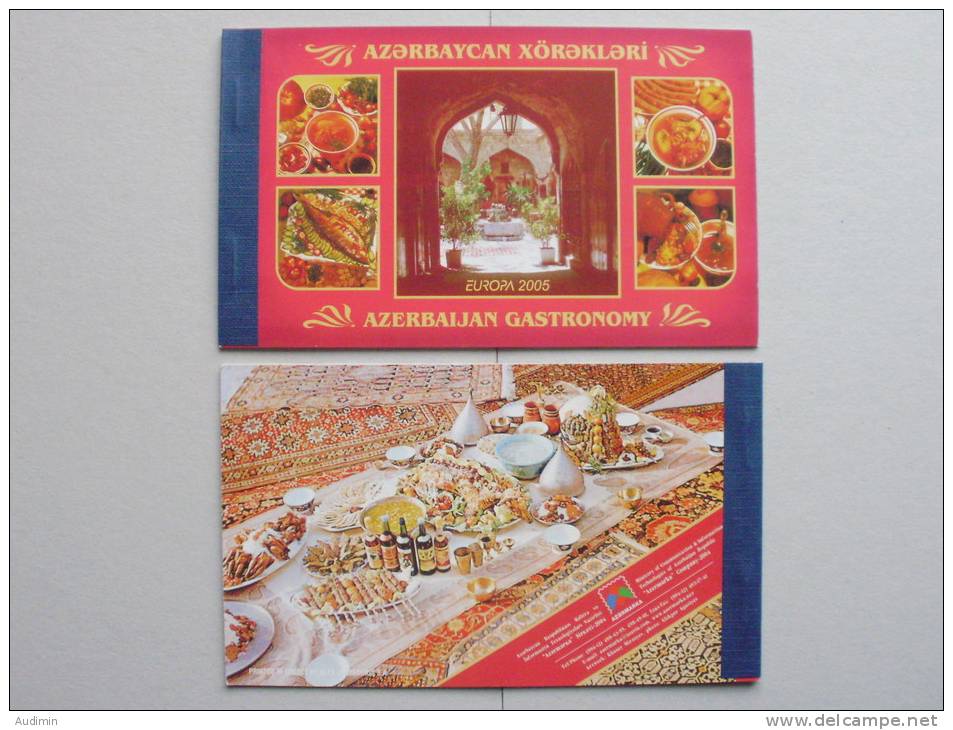 Aserbaidschan 610/1 MH Booklet Oo Used, EUROPA/CEPT 2005 Gastronomie - Azerbaiján