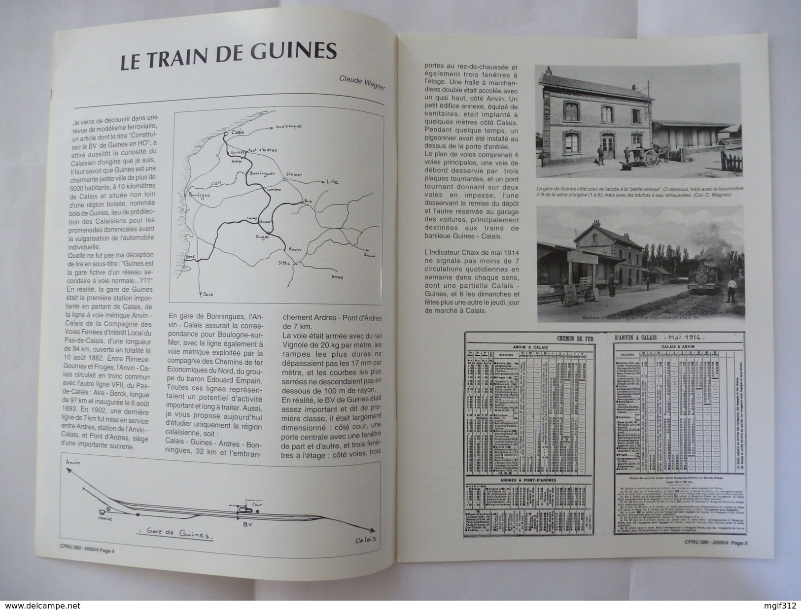 PAS DE CALAIS : LE TRAIN DE GUINES - Revue CHEMIN De FER REGIONAUX 2000 - Trains