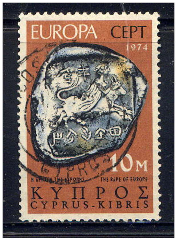 CHYPRE - 401° - EUROPA / RAPT D'EUROPE SUR PIECE - Used Stamps