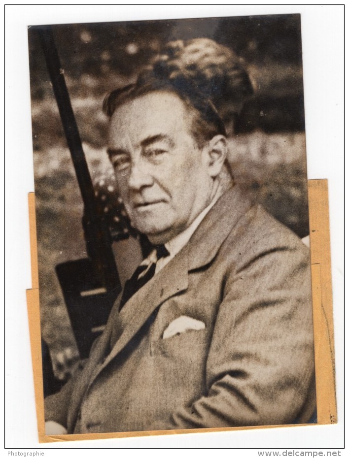 Portrait Du Premier Ministre Britannique Stanley Baldwin Politique Ancienne Photo 1935 - Famous People