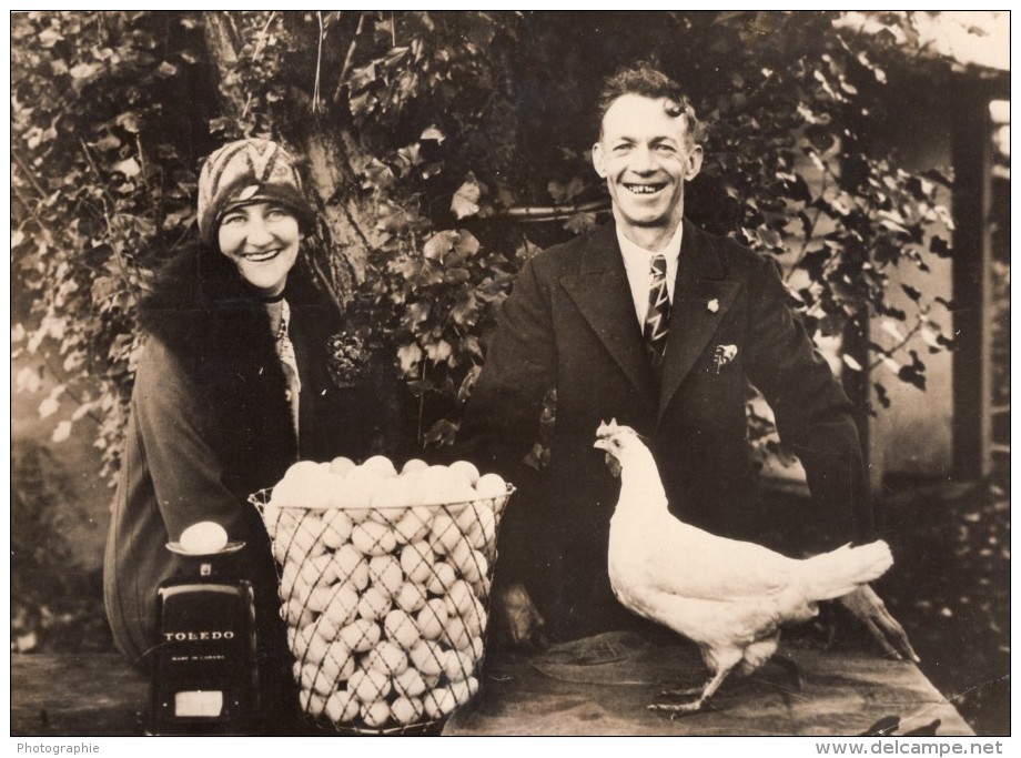 Canada Port Kells Eleveurs De Poules Pondeuses Record Ancienne Photo 1931 - Professions