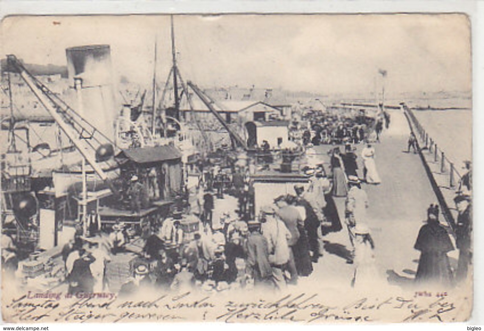 Landing At Guernsey - 1903      (A-36-150129) - Guernsey