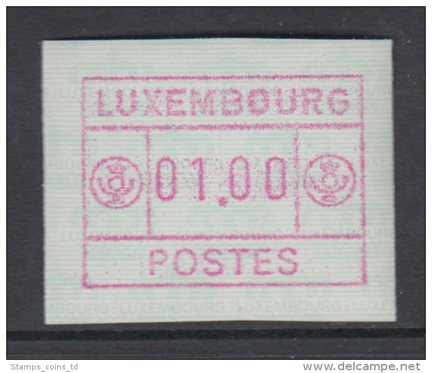 Luxemburg FRAMA-ATM 3.Ausgabe Inschrift POSTES Gross , Mi.-Nr. 3 ** - Automatenmarken