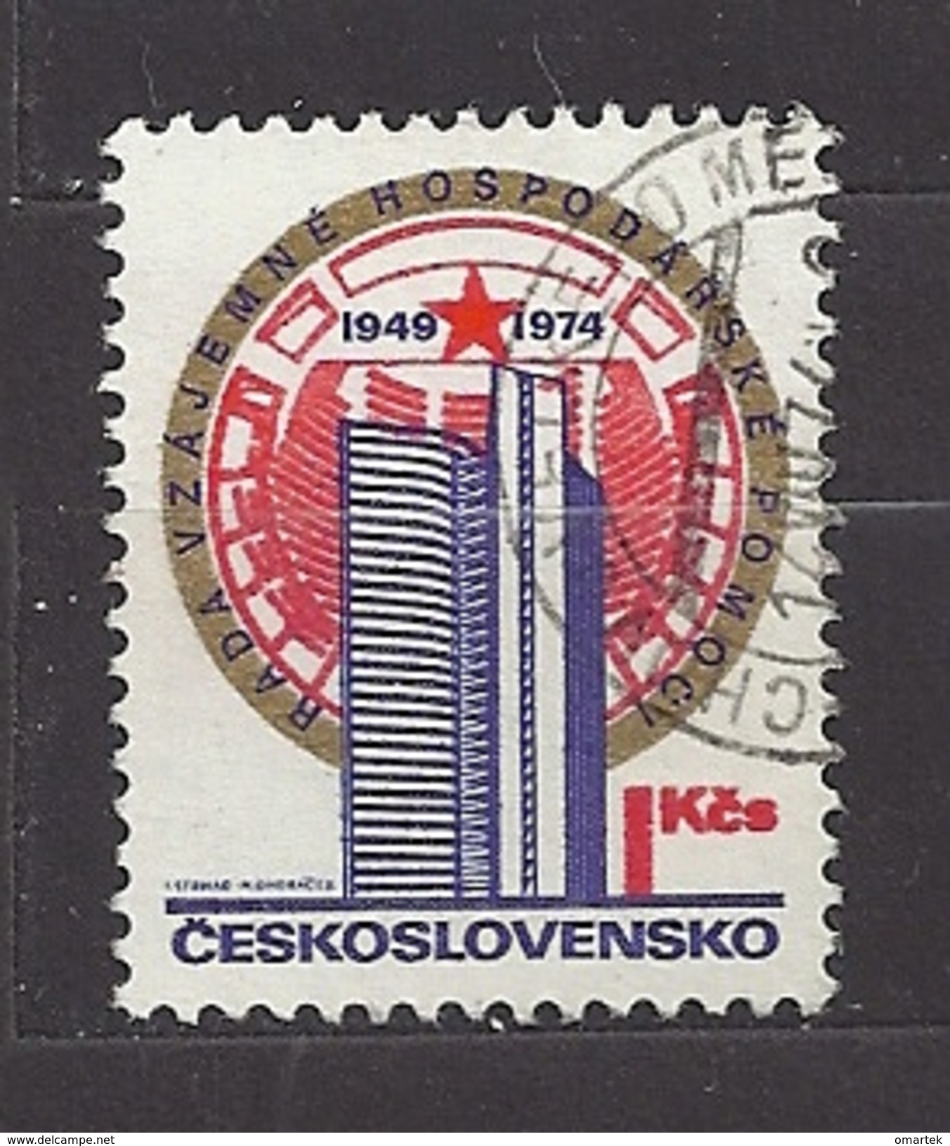 Czechoslovakia Tschechoslowakei 1974 Used Mi 2183 Sc 1919. 25th Anniversary Of The Council Of Mutual E - Gebraucht