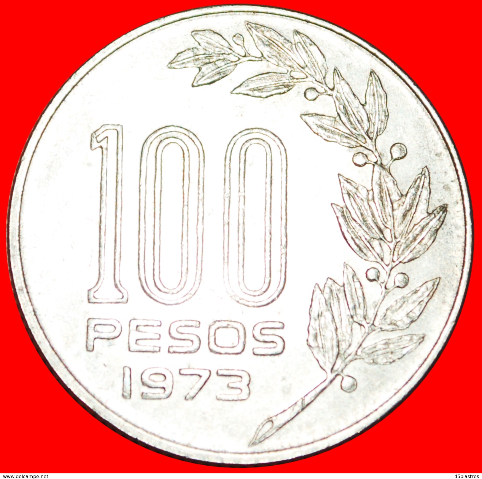 § MEXICO: URUGUAY &#x2605; 100 PESOS 1973! LOW START&#x2605; NO RESERVE! Artigas (1764-1850 - Uruguay