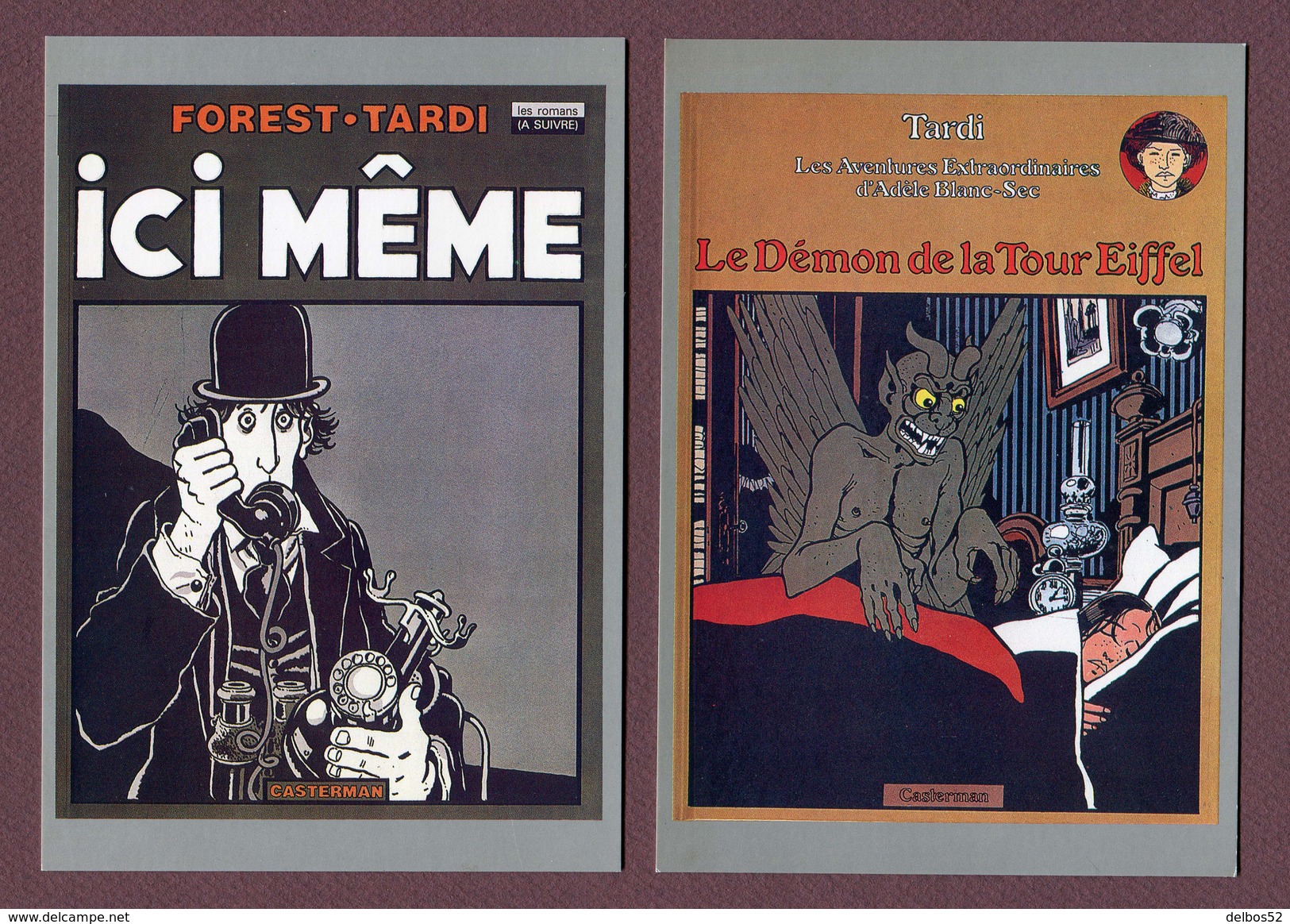 TARDI  : Lot De 8 Cartes Postales - Editions CASTERMAN 1985 - Bandes Dessinées