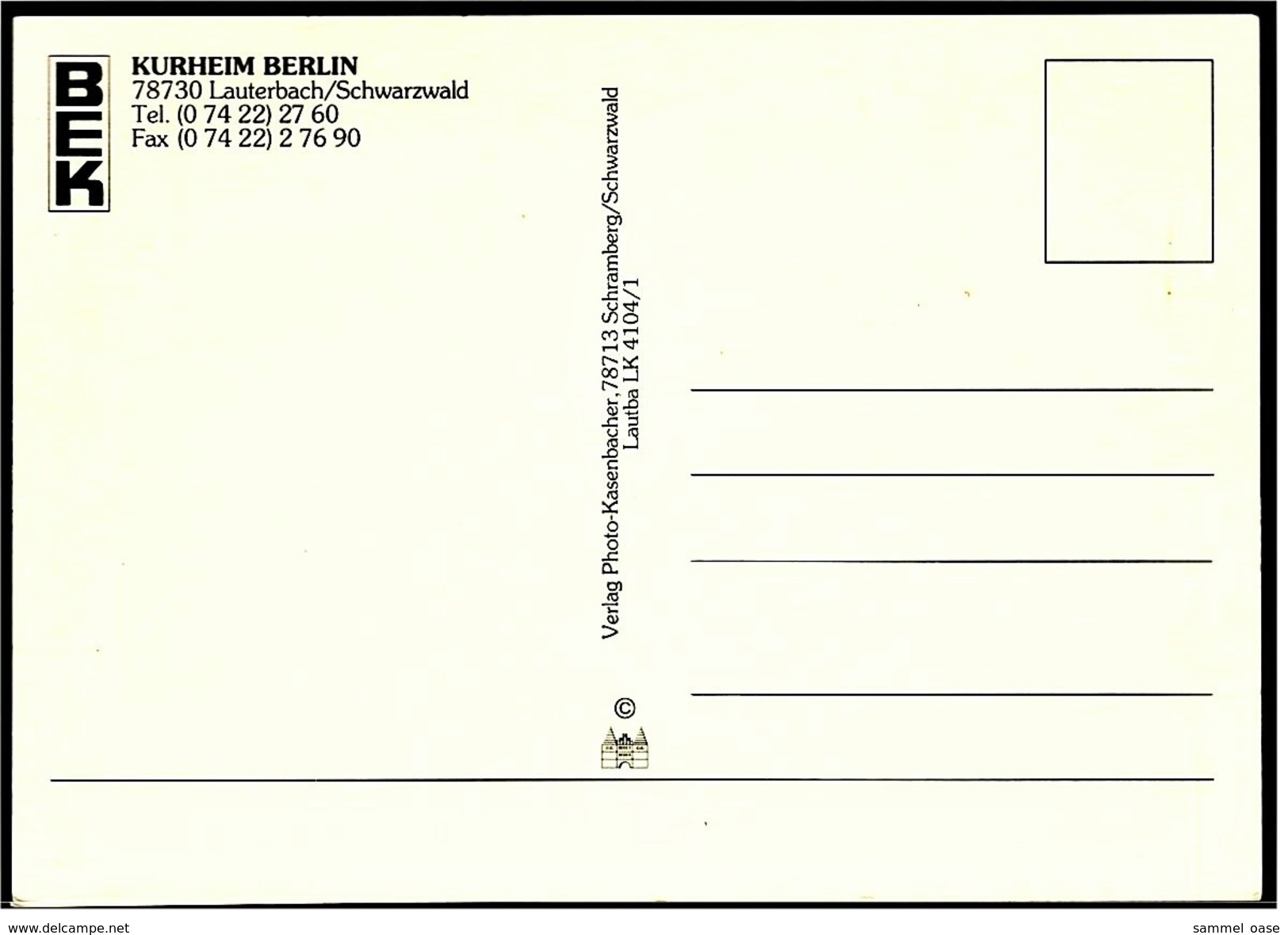 Lauterbach B. Rottweil / Schwarzwald  -  Panorama Von Oben  -  Kurheim Berlin  -  Ansichtskarte Ca. 1980    (6237) - Rottweil