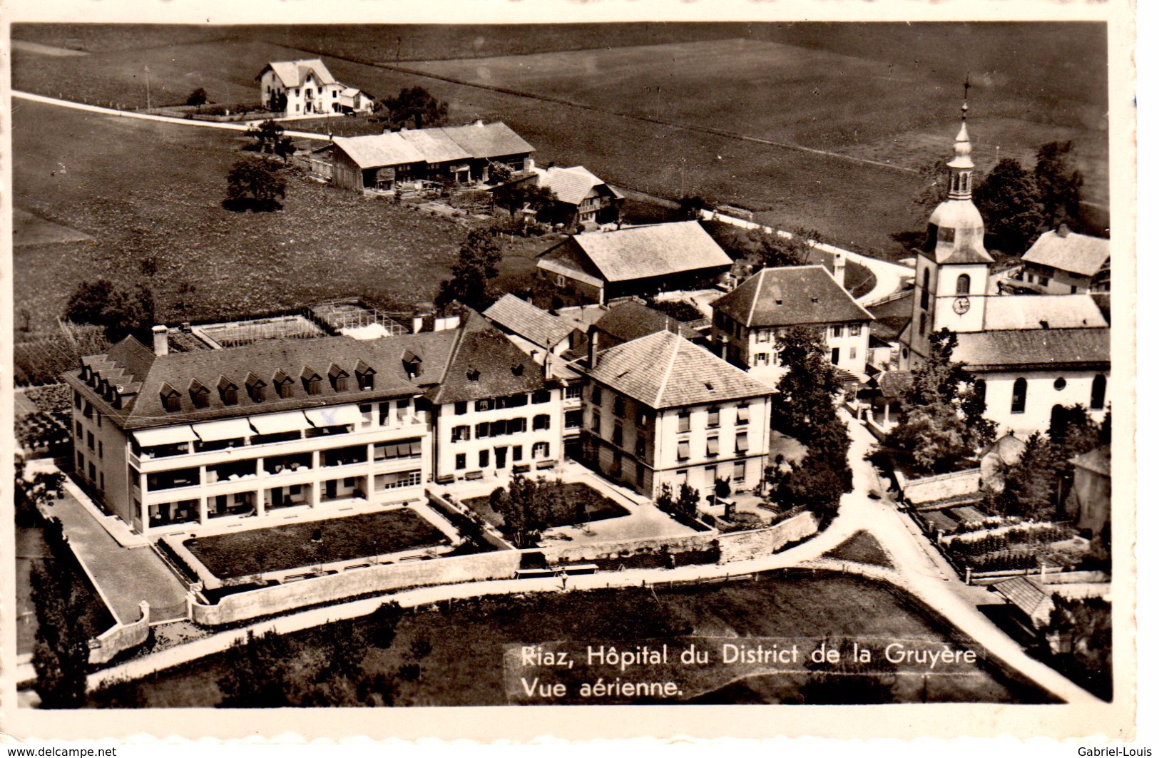 Riaz, Hôpital Du District De La Gruyère Vue Aérienne - Riaz