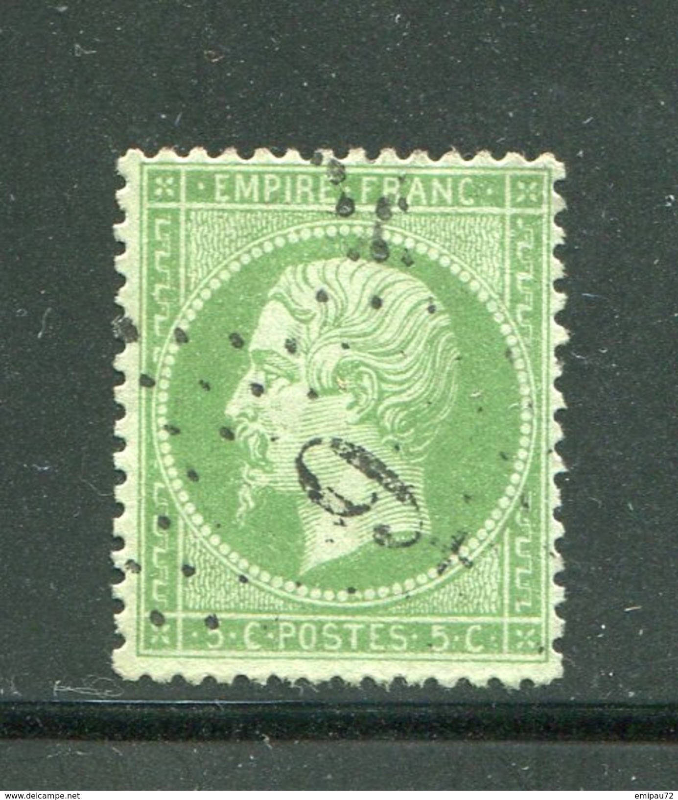 FRANCE- Y&T N°20- Etoile De Paris 9 P3 (Rare!!!) - 1862 Napoléon III.