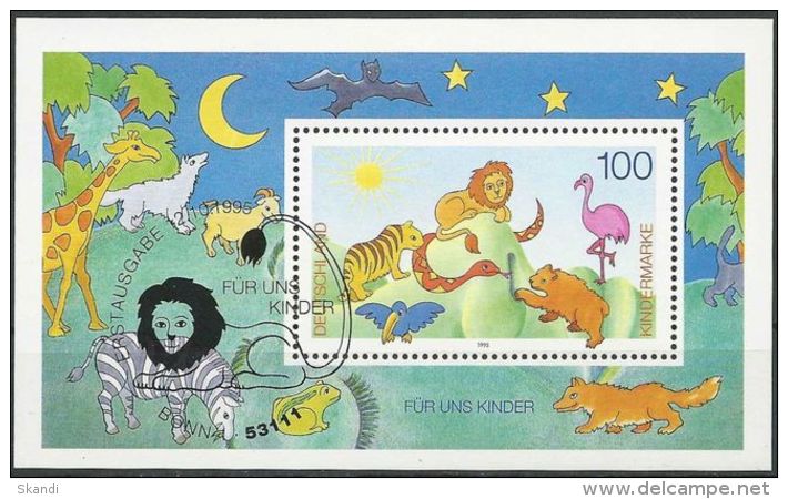 DEUTSCHLAND 1995 Mi-Nr. Block 34 O Used - Aus Abo - 1991-2000