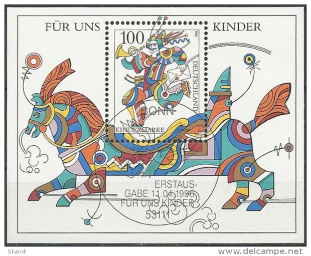 DEUTSCHLAND 1996 Mi-Nr. Block 35 O Used - Aus Abo - 1991-2000