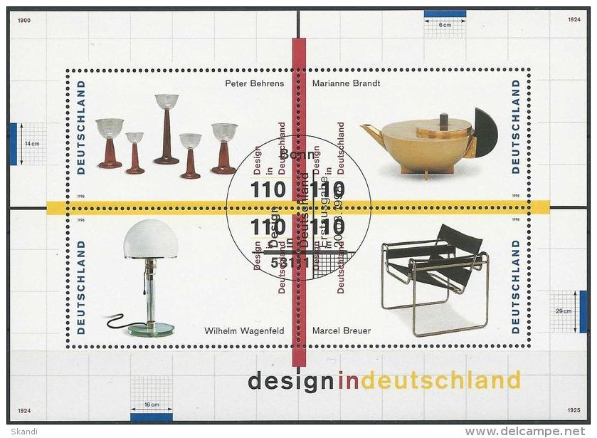 DEUTSCHLAND 1998 Mi-Nr. Block 45 O Used - Aus ABO - Other & Unclassified