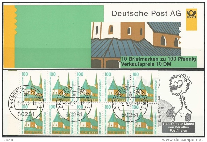 DEUTSCHLAND 1995 Mi-Nr. MH 32 Markenheft/booklet O Used - Aus Abo - 1971-2000