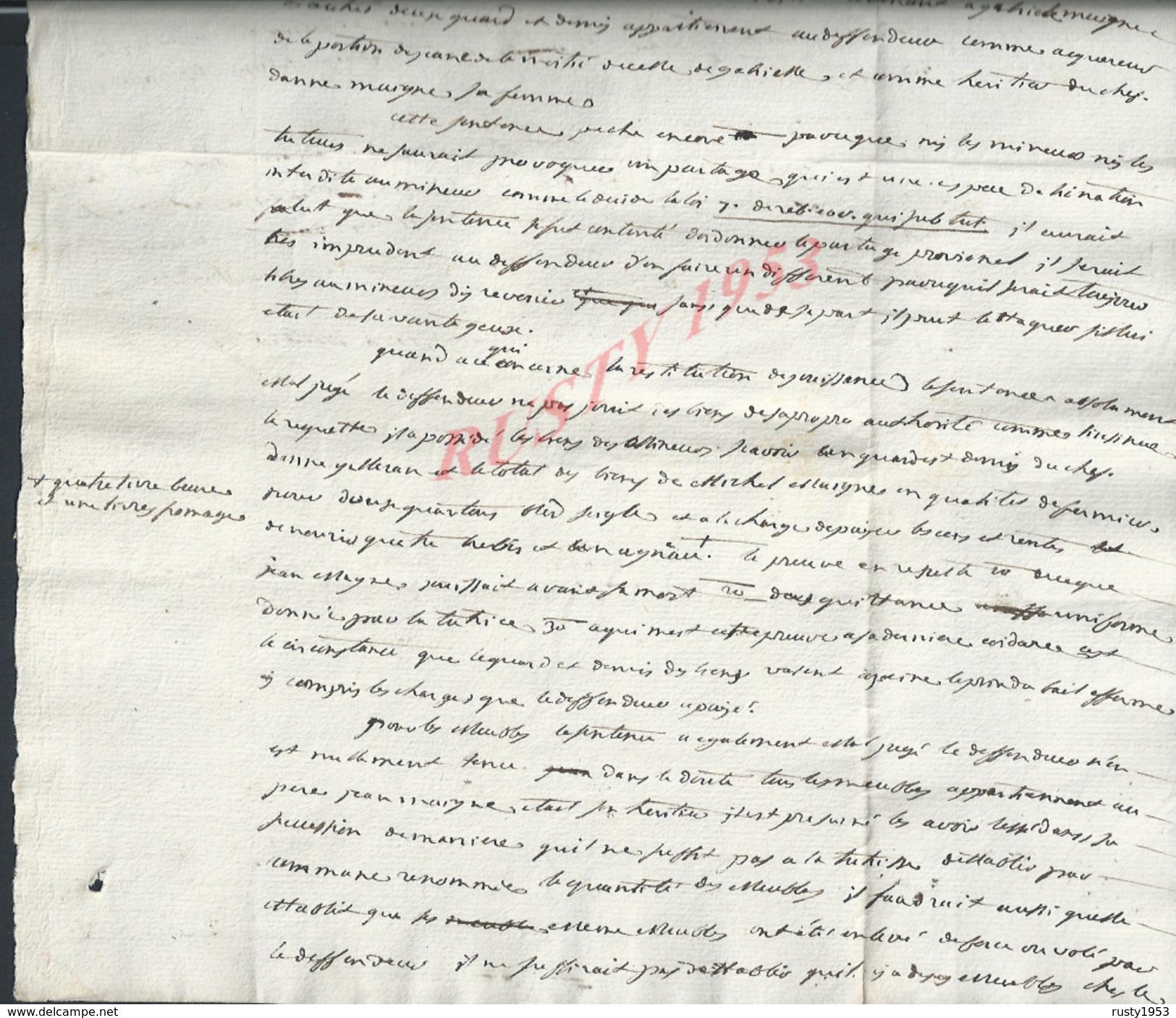 MANUSCRIT ISSOIRE 1780 AFFAIRE MICHEL MAIGNE 2 PAGES - Manuscripts
