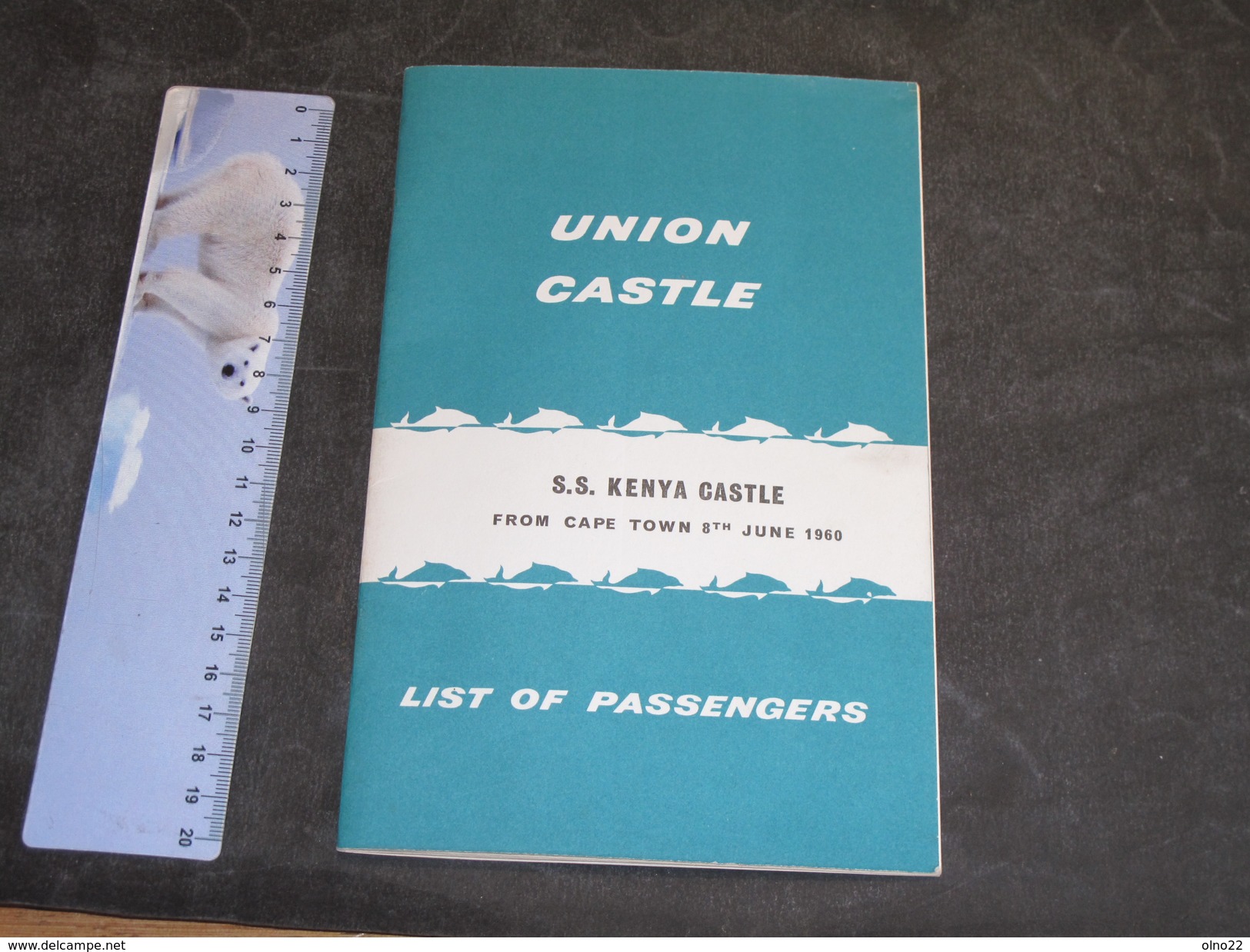 SS KENYA CASTLE - From Cape Town 8th June 1960 - List Of Passenger - Autres & Non Classés