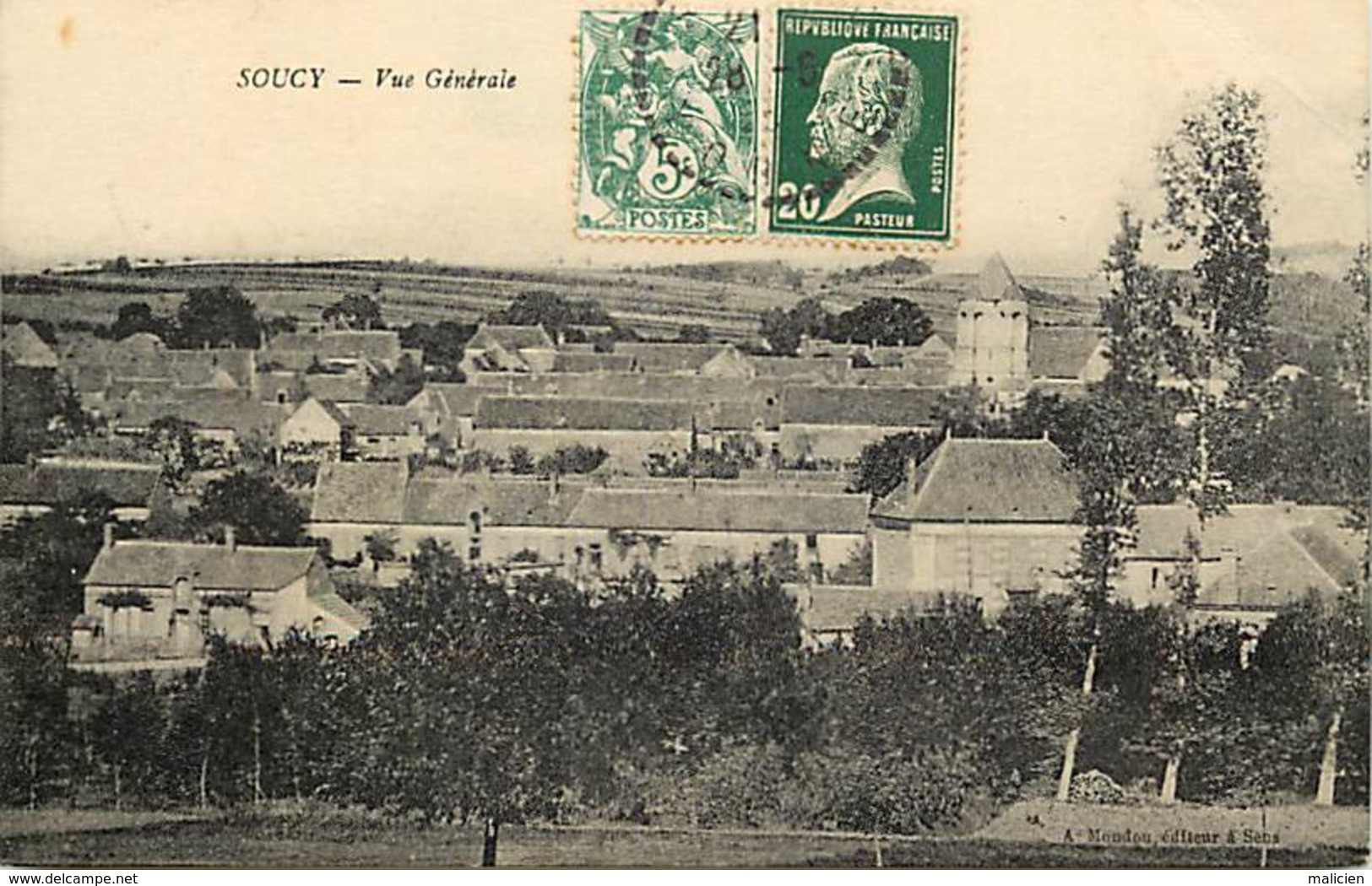 - Yonne - Ref- A290 - Soucy - Vue Generale - Carte Bon Etat - - Soucy