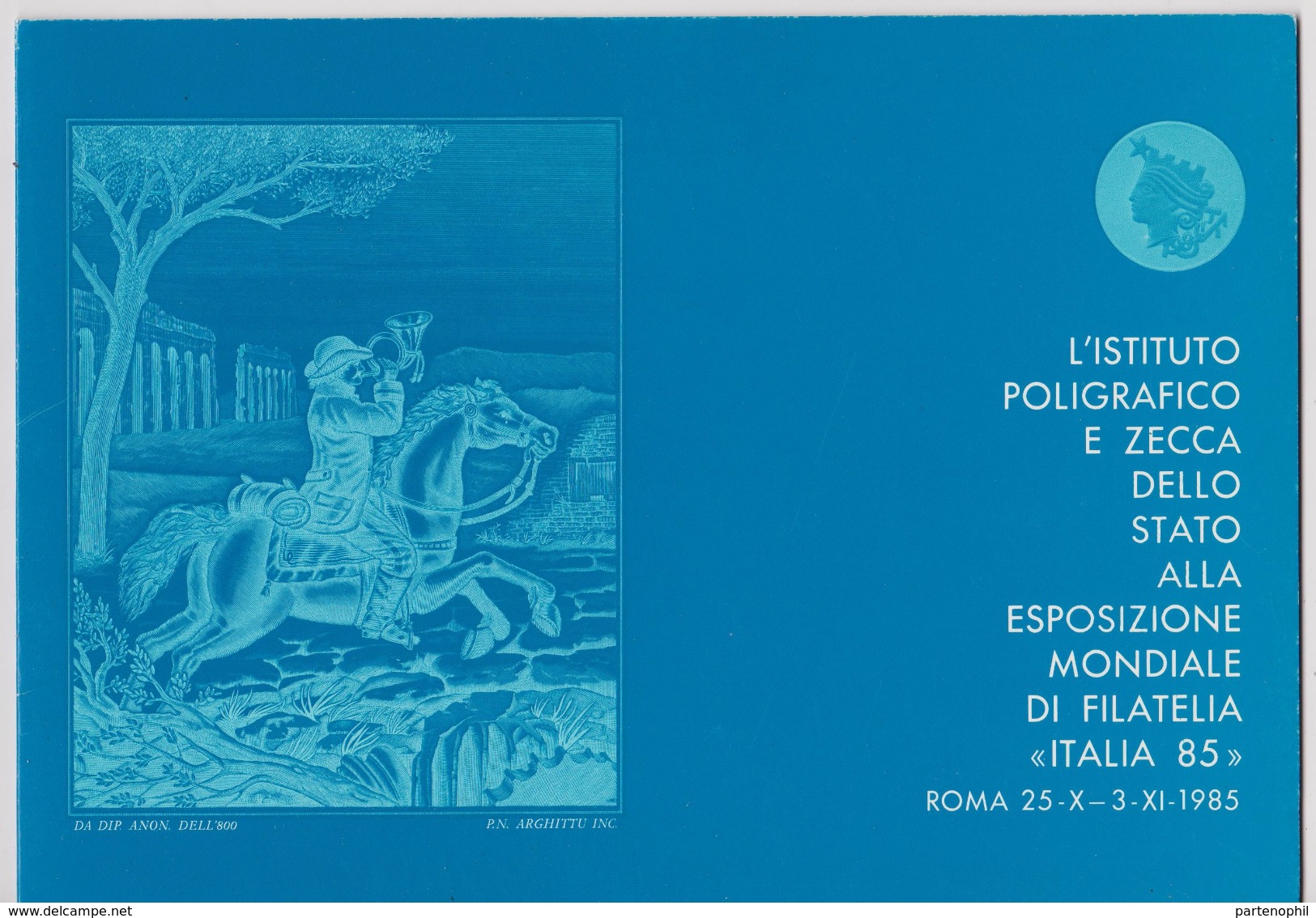 Italia 1985 - Folder Esposizione Mondiale Di Filatelia "Italia 85" Con Foglietti Prova IPZS - Molto Raro - Erinnofilia