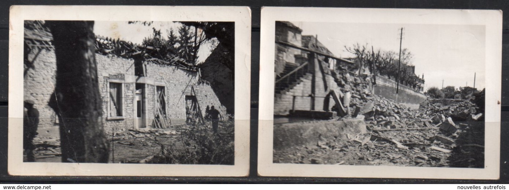 17 PHOTOS NUITS SAINT GEORGES - DESTRUCTION DES PONTS PAR LES ALLEMANDS EN SEPT 1944 - PHOTOS ORIGINALES SCAN R/V. - Nuits Saint Georges