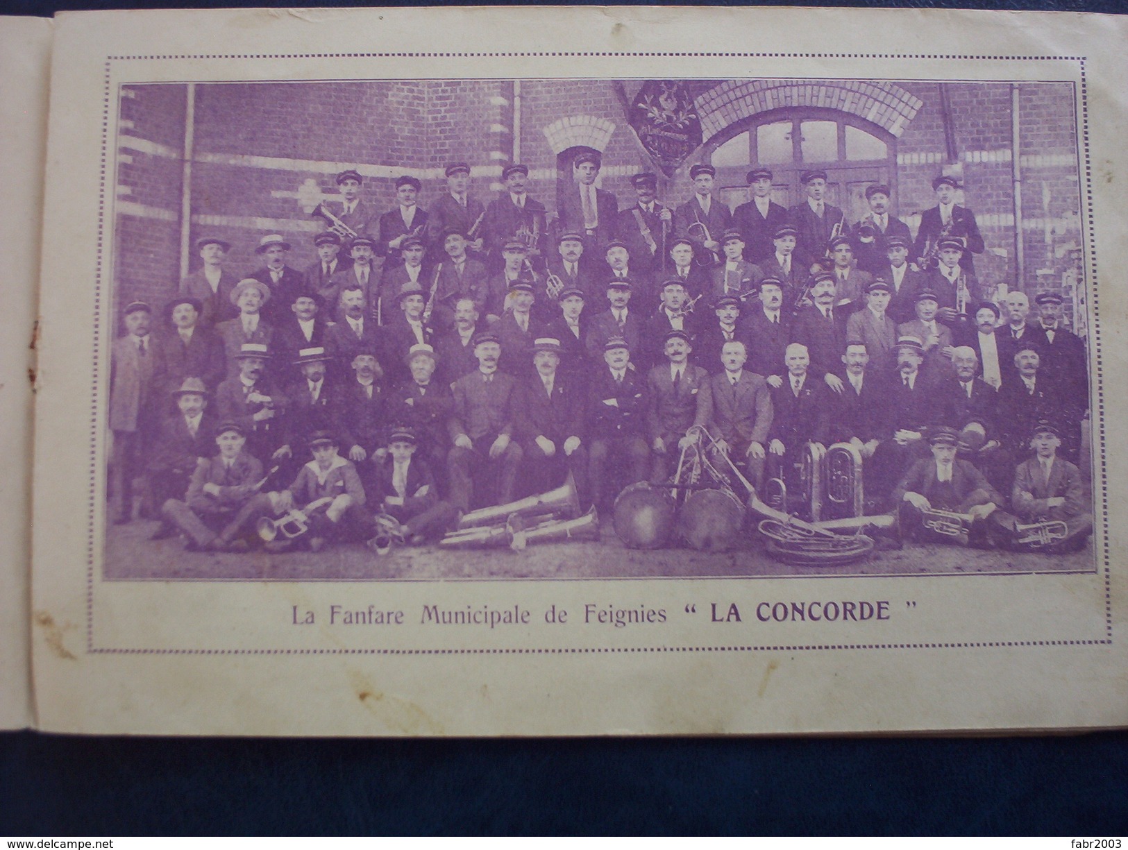 Feignies Fêtes Du Cinquantenaire De La Fanfare Municipale La Concorde 19 Juin 1927. Peu Courant. - Programmes