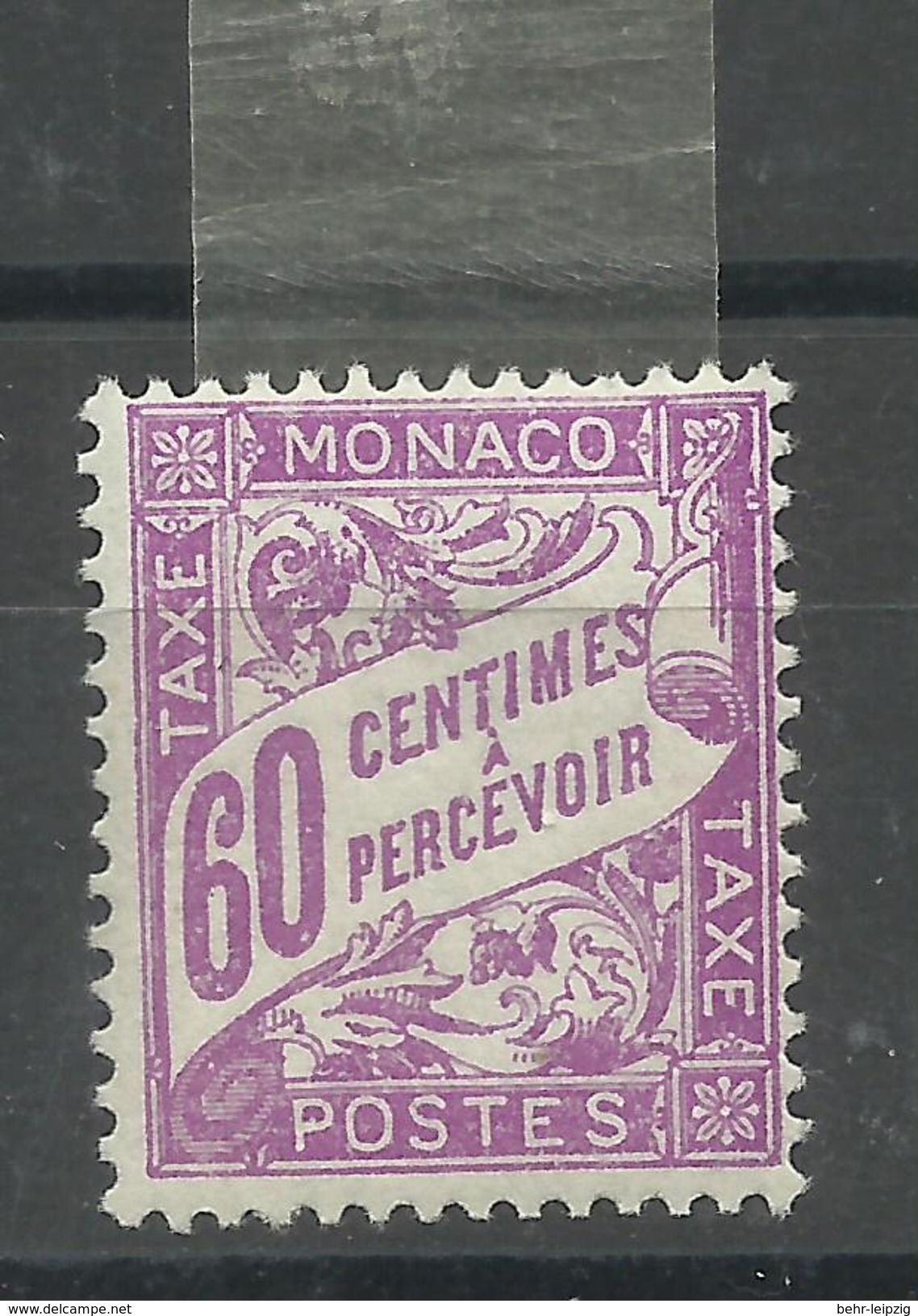 Monaco P27 " 60 C-Briefmarke Violett"postfrisch Mit Sauberem Falz Mi.-Kat.30,00** - Postage Due