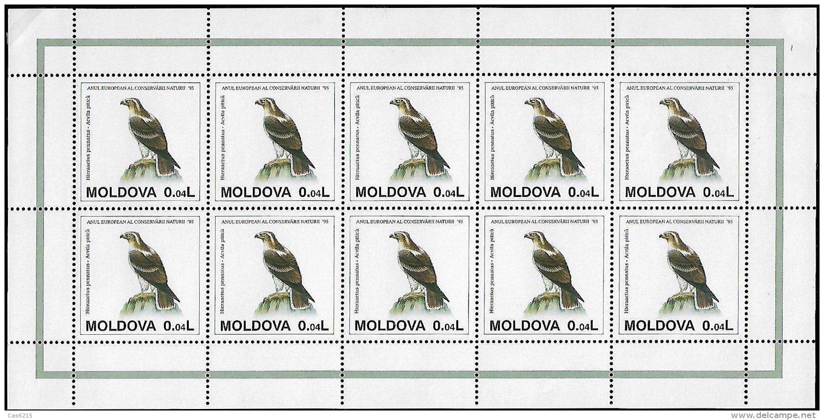 MOLDOVA 1995 Année Européenne Conservation Nature Faune , 3 Feuilles Mnh - Environment & Climate Protection