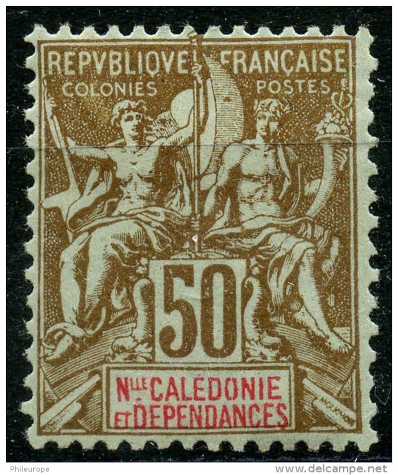 Nouvelle Caledonie (1900) N 63 * (charniere) - Ungebraucht