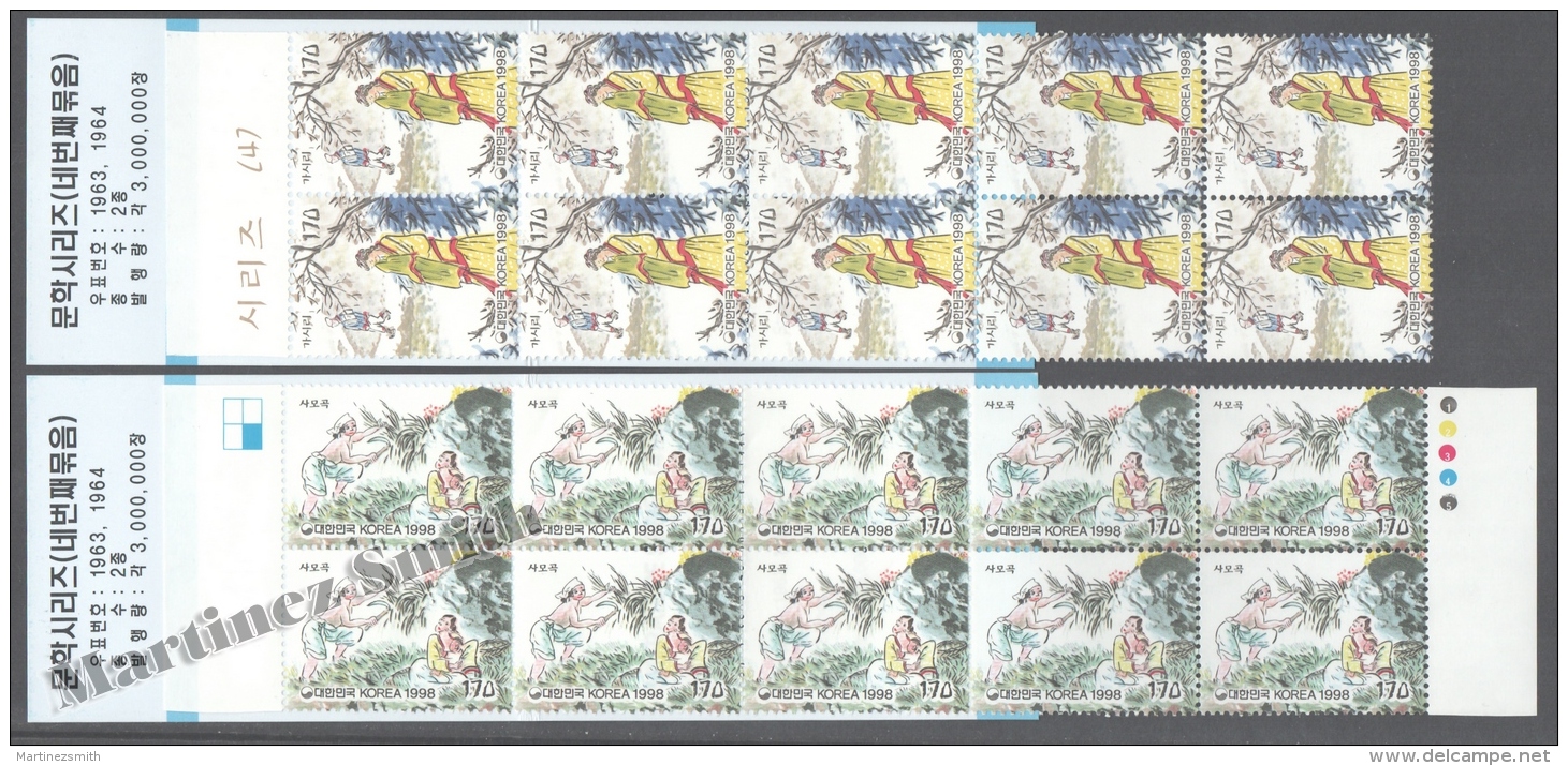 South Korea 1998 Yvert C1827-28, Literature - Booklet - MNH - Korea, South