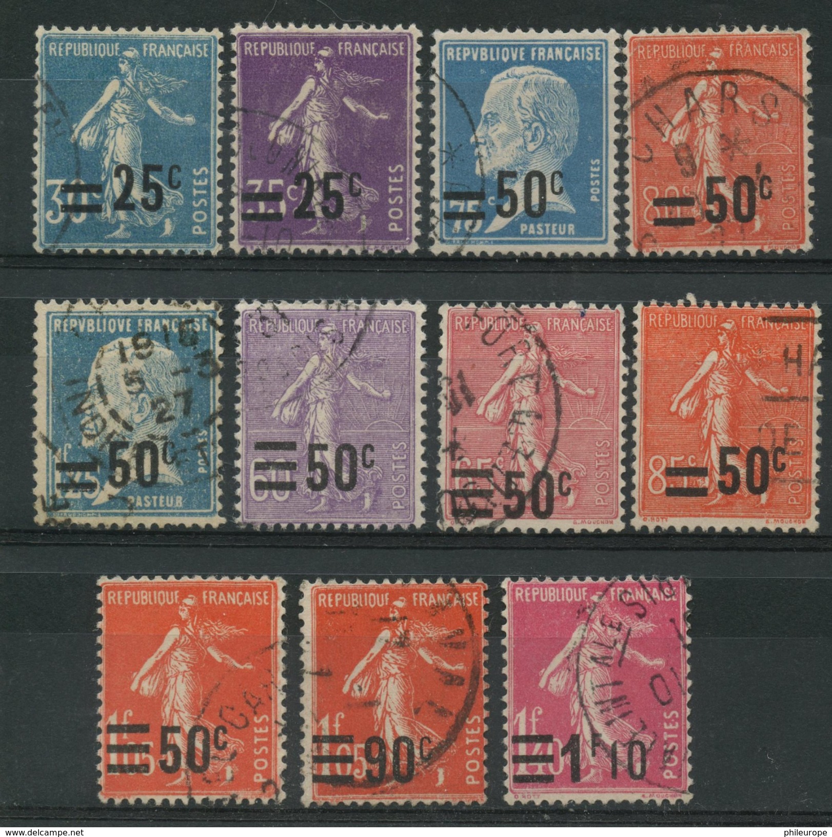 France (1926) N 217 à 228 (o) - Gebraucht