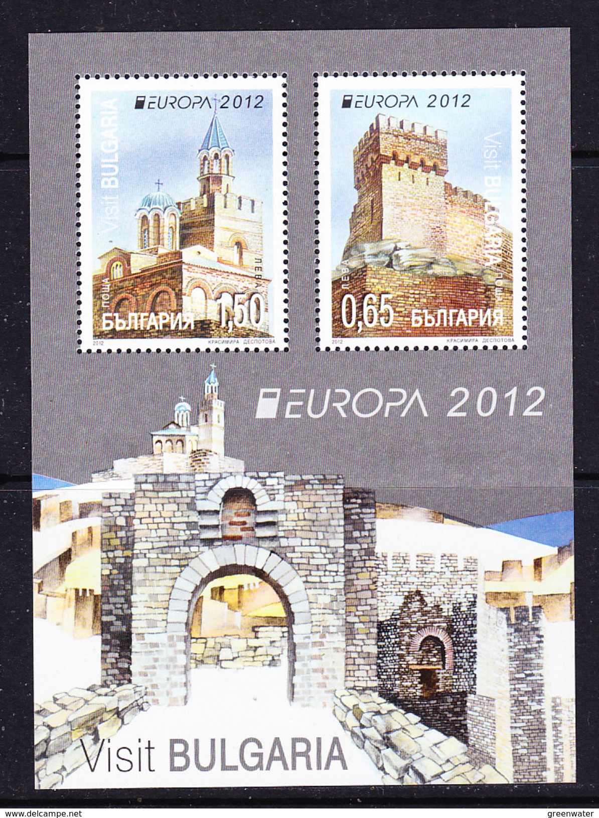 Europa Cept 2012 Bulgaria M/s ** Mnh (35801) - 2012