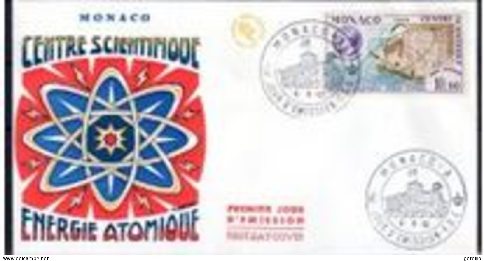 FDC Monaco 1962 PA 80  ENERGIE ATOMIQUE - FDC