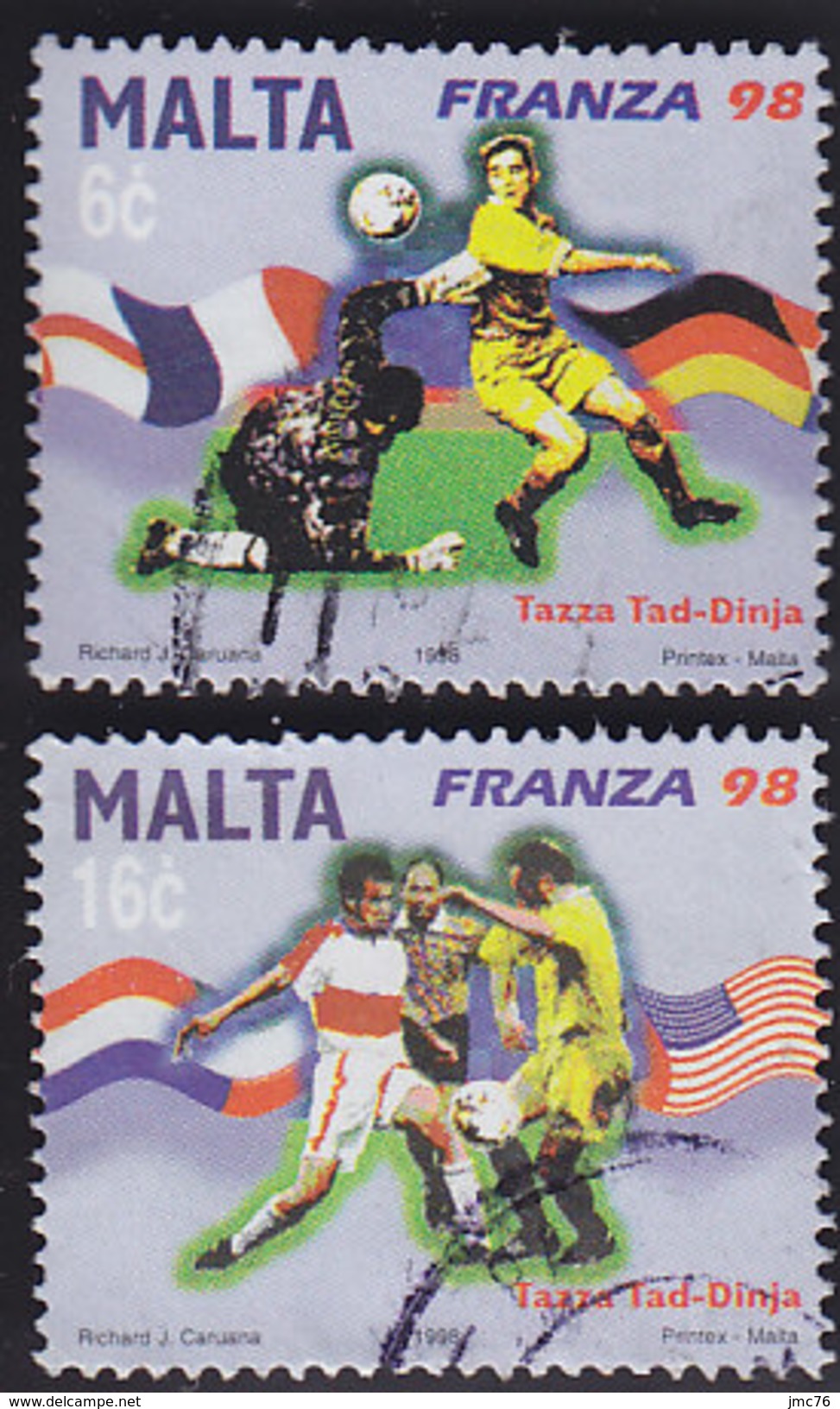 Malte: Coupe Du Monde De Football 1021.1022 - 1998 – Frankreich