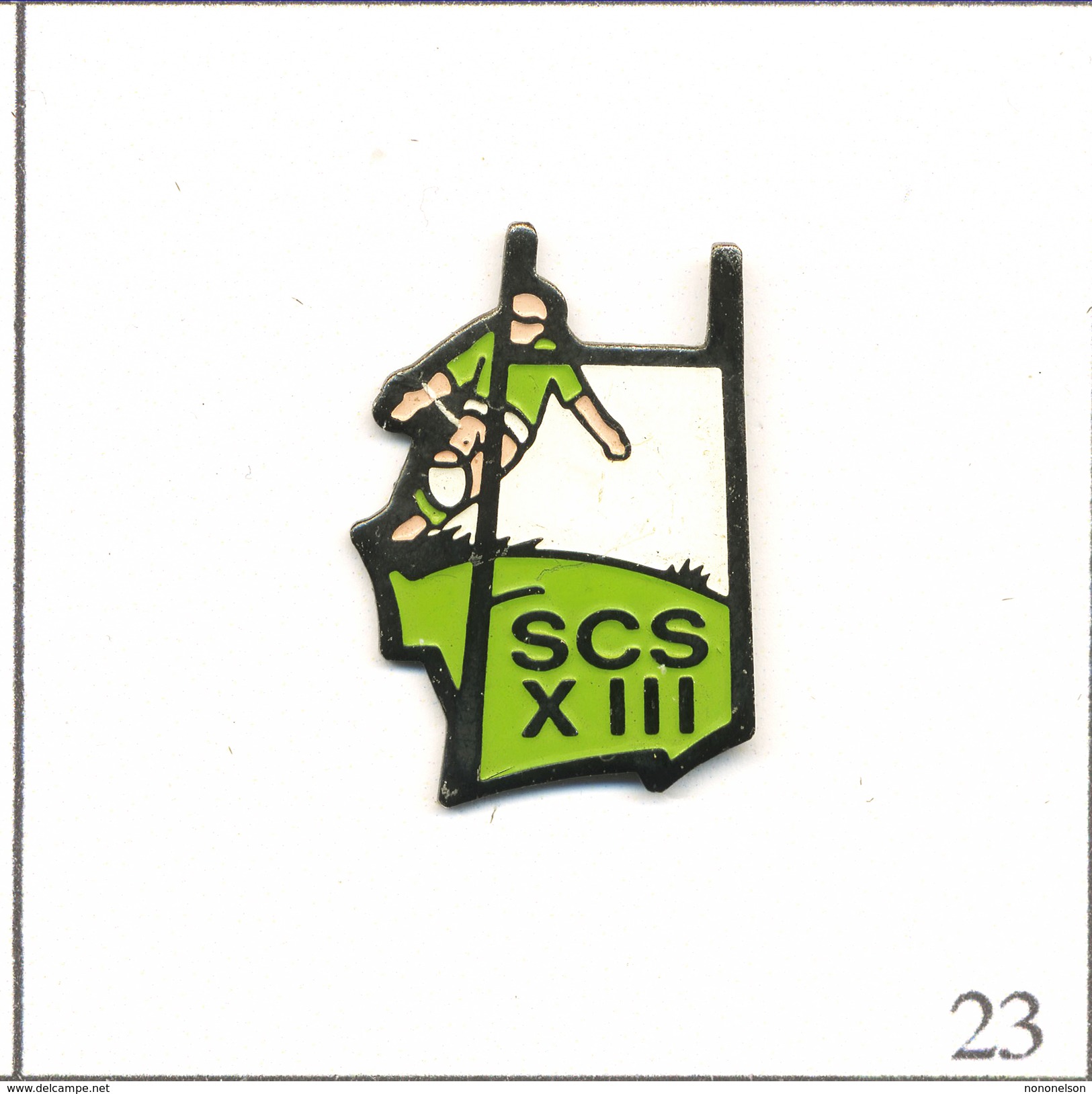 Pin´s Sport - Rugby XIII / SCS. Non Estampillé. Métal Peint. T522-23 - Rugby