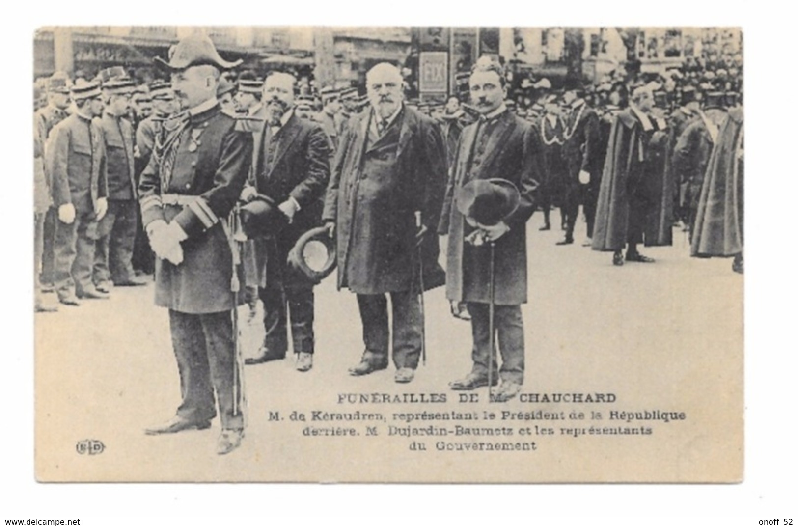 FUNERAILLES DE M CHAUCHARD M DE KERAUDREN - Autres & Non Classés