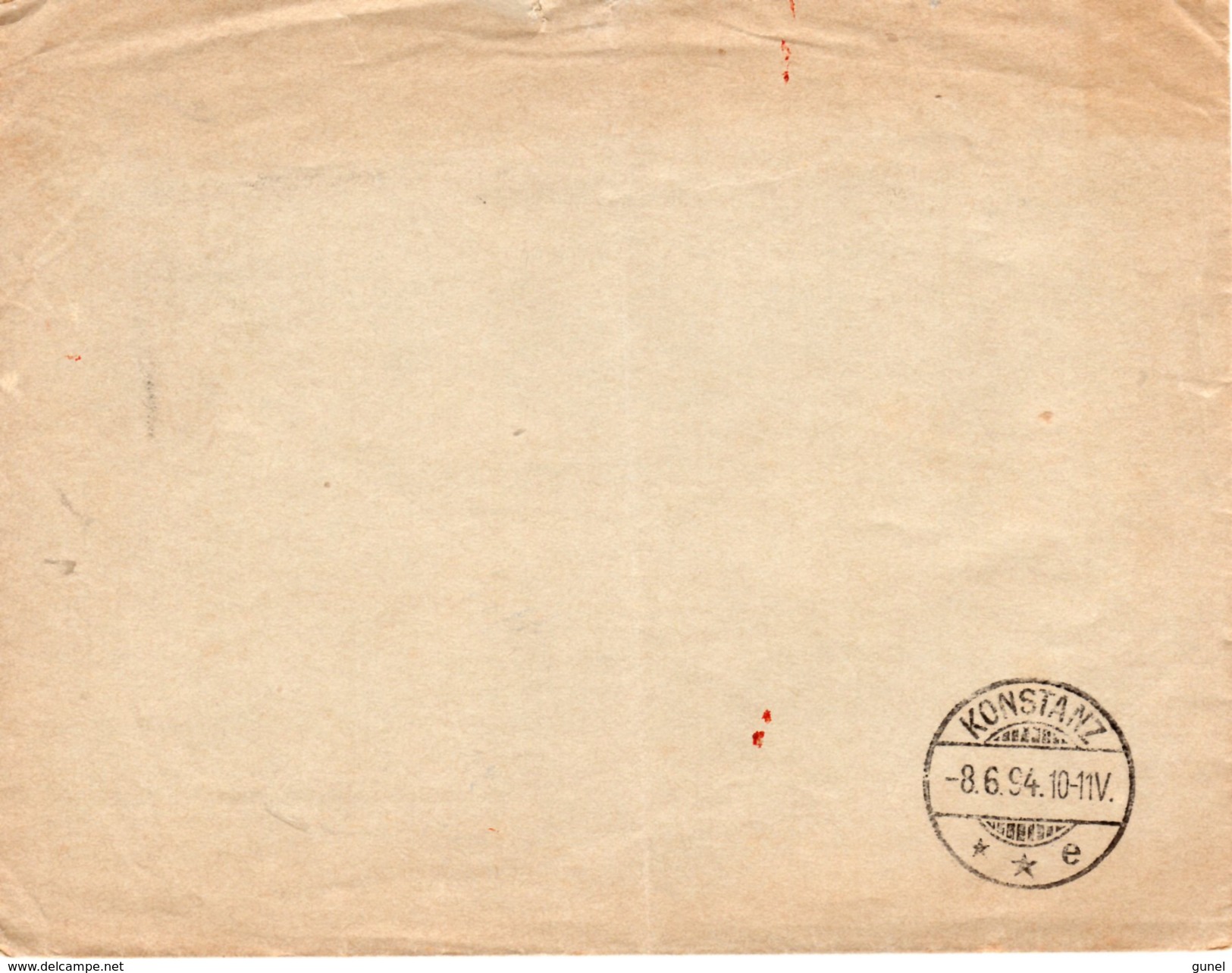 1894 NVPH 38 Op Brief Van Rotterdam Naar Konstanz - Brieven En Documenten