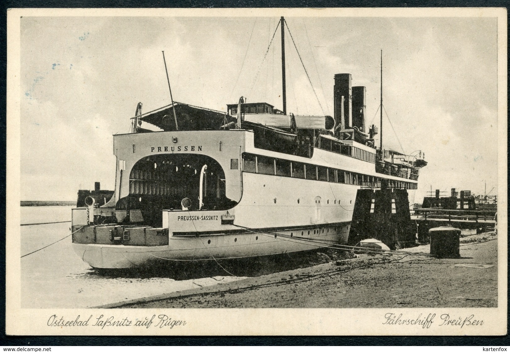 Ostseebad Sassnitz Auf Rügen, Fährschiff Preußen, Hermann Marre - Sassnitz